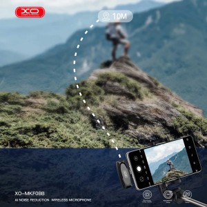 میکروفون یقه ای بی سیم آیفونی لایتنینگ ایکس او مدل MKF08B