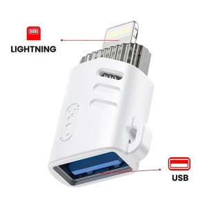 مبدل او تی جی آیفون USB به Lightning ایکس او مدل NB256A