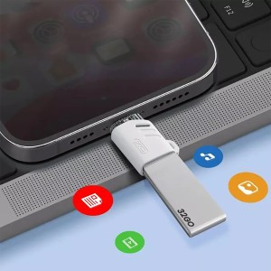 مبدل او تی جی آیفون USB به Lightning ایکس او مدل NB256A