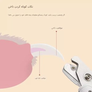 ناخن‌گیر حیوانات خانگی دارای چراغ یوپین شیائومی مدل 190278