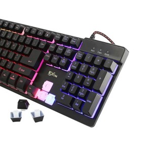 کیبورد گیمینگ با سیم اکسون مدل ZYG800 RGB