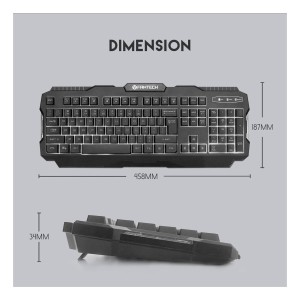 کیبورد گیمینگ با سیم فنتک مدل K511