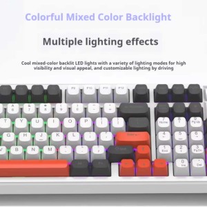 کیبورد گیمینگ مکانیکال بی سیم مدل KW98 RGB