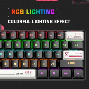 مینی کیبورد گیمینگ با سیم اونیکوما مدل G55 RGB