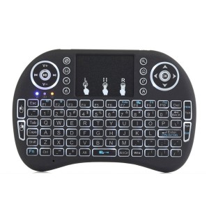 مینی کیبورد بی سیم همراه با تاچ پد مدل BACKLIT با حروف فارسی