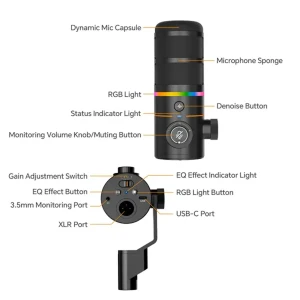 میکروفون استودیویی داینامیک کامیکا مدل EJOY D10 D