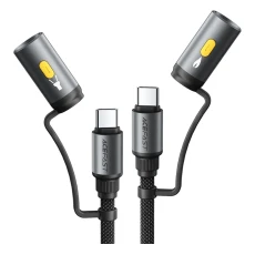 کابل Type-C به Type-C چندکاره ایس فست مدل J4 Acewire Pro توان 60 وات