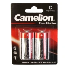 باتری متوسط C کملیون مدل Plus Alkaline بسته 2 عددی