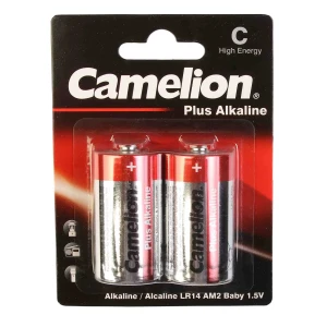 باتری متوسط C کملیون مدل Plus Alkaline بسته 2 عددی