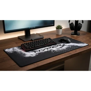 ماوس پد گیمینگ HYPERX BLACK WHITE مدل NU180 ابعاد 30*80 سانتی متر