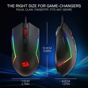 موس باسیم گیمینگ ردراگون مدل TRIDENT BASIC M616 RGB