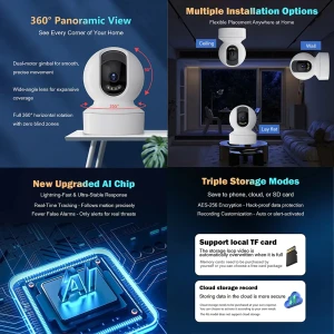 دوربین نظارتی هوشمند فیلیپس مدل TAI6000W