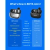میکروفون یقه ای دو کاربره بویا مدل BOYA MINI2 01 COMBO رابط Type C و LIGHTNING