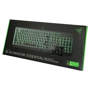 کیبورد گیمینگ باسیم ریزر مدل Blackwidow Essential Green Switch