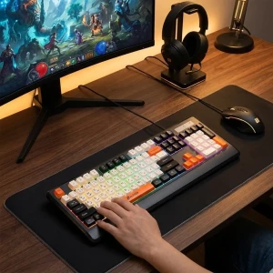 کیبورد گیمینگ با سیم الون مدل GK105 RGB