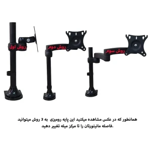 پایه دیواری تلویزیون ال سی دی آرم مدل LD 3 (10تا29 اینچ)