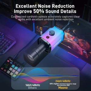 میکروفون استودیویی ماونو مدل PD100X RGB