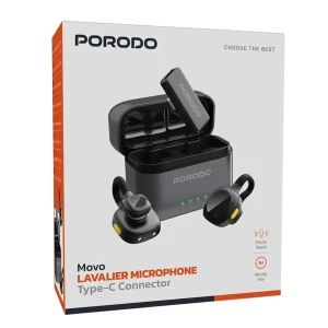 میکروفون یقه ای بی سیم دوکاربره پرودو مدل PDLAMPHF76BK
