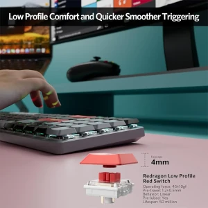 کیبورد گیمینگ مکانیکال بی سیم ردراگون مدل K626 RBG PRO RGB