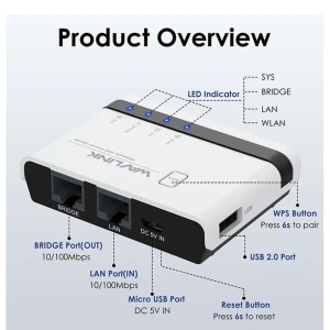 سرور پرینتر بی سیم ویولینک مدل WL NU516U1